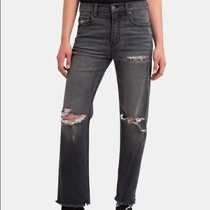 Jordache Heritage Heather Ripped Straight Leg